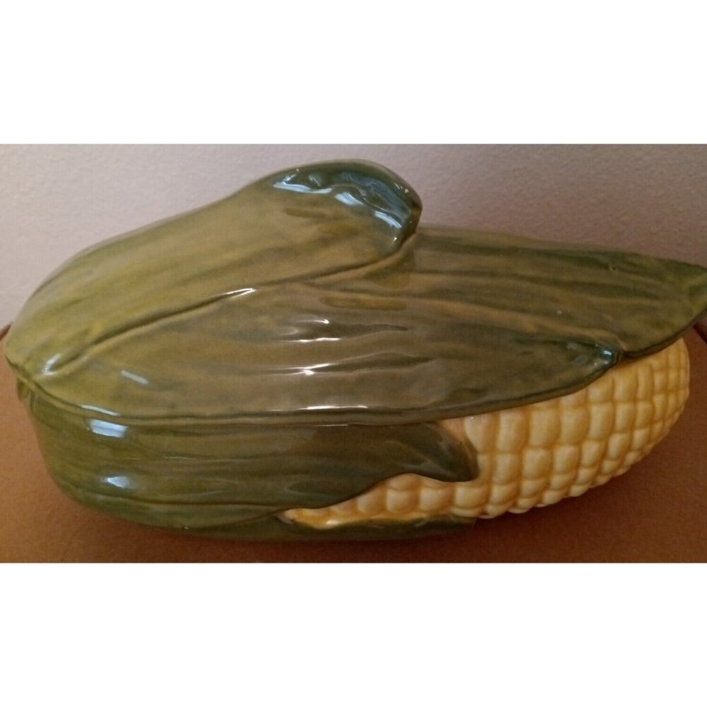 Shawnee Pottery Corn King  #74 1.5 Qt. Casserole Dish Bowl With Lid Vintage